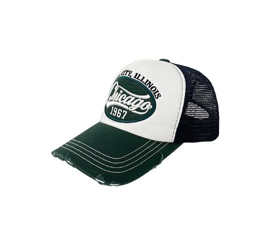 Chicago Damage Mesh Ball Cap