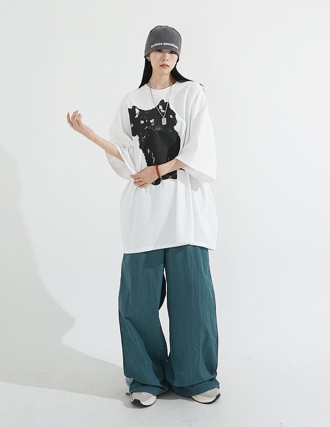 3 Cat Overfit T-Shirt