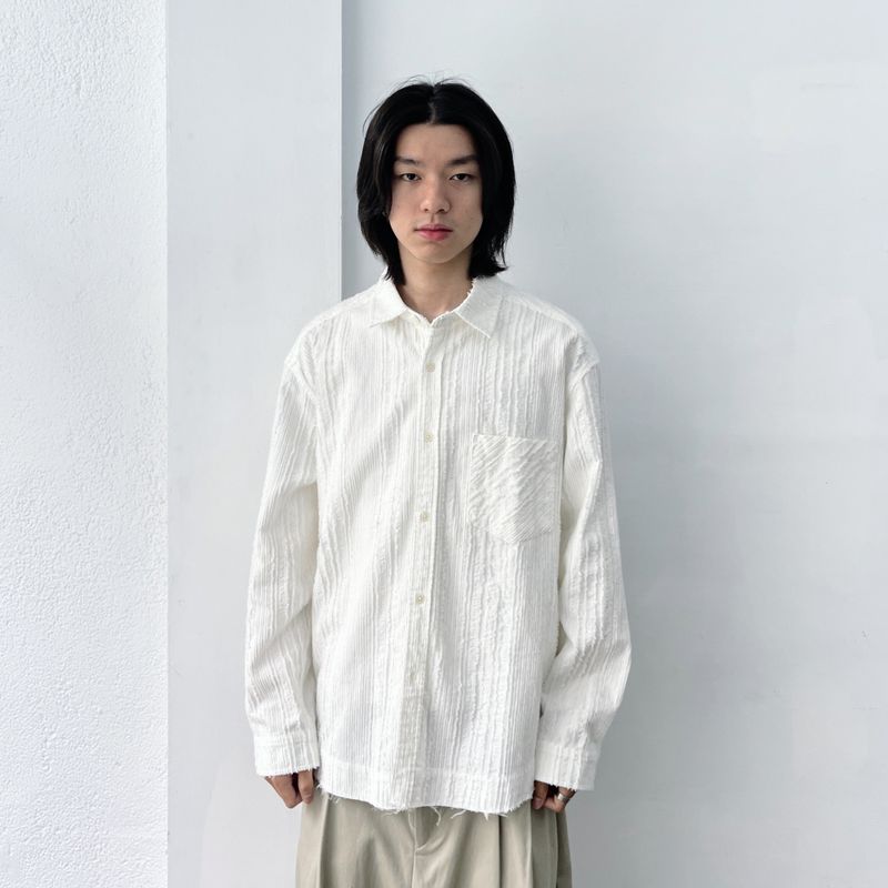 Frayed Textured Shirt