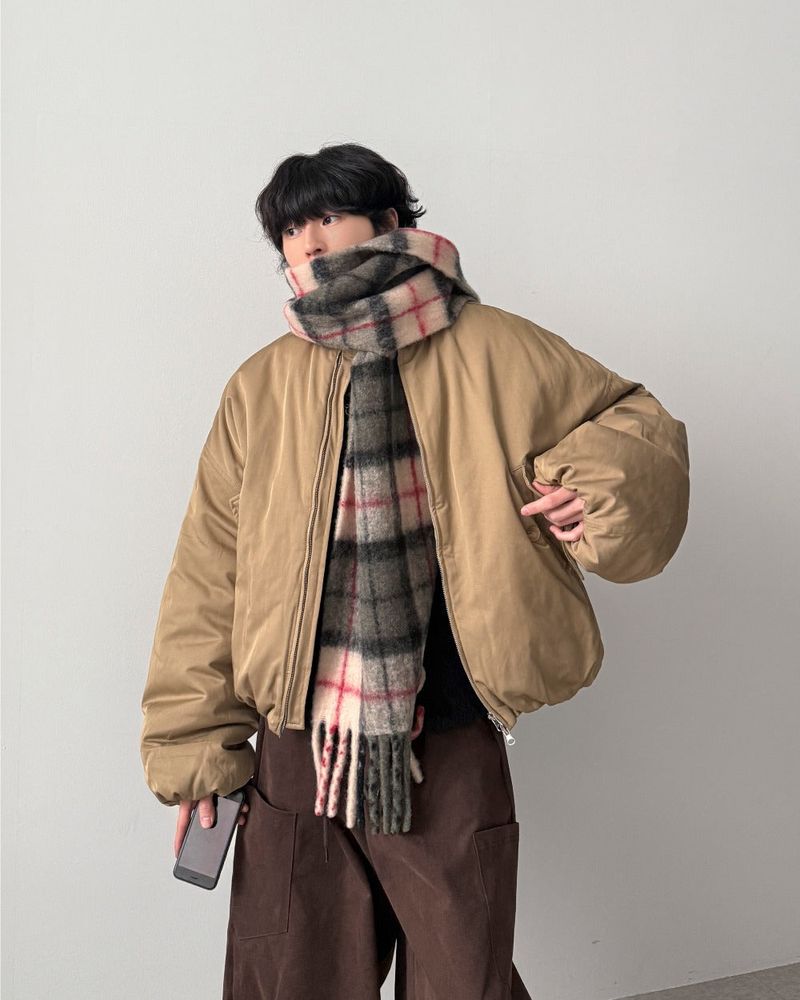 Azir Wool Check Muffler