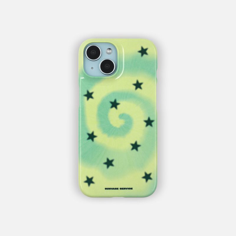 sunvase service（サンベースサービス）の「HYPNOTIC STAR CASE_LIME (glossy hard)（Smartphone Accessories）」