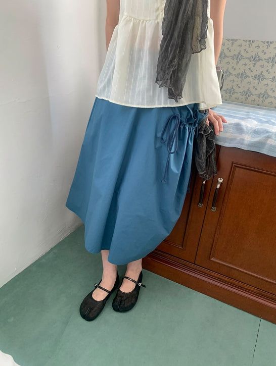 BAON（バオン）の「Kannahi Shirring Long Skirt（Skirts）」