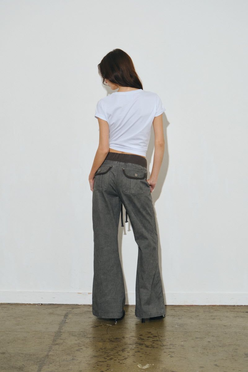 ag cotton pants (dark grey)