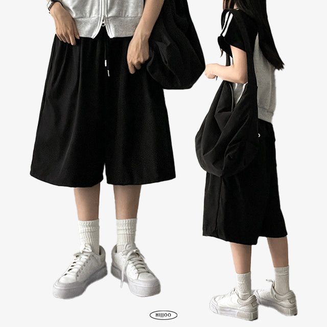 Fine Back Pocket Banding Bermuda Shorts