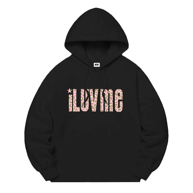 I LUV ME LEOPARD HOODIE (3color)