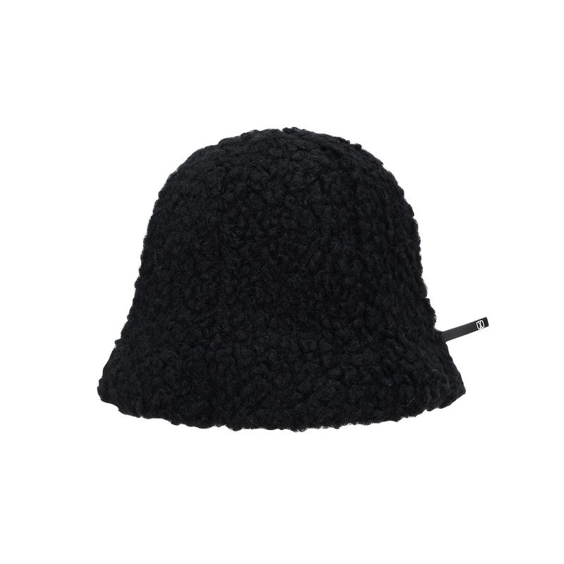 VA Square Longlabel Fleece Tulip Hat / Black