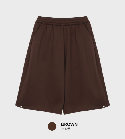 Kuiper Basic Snap Button Bermuda Pants