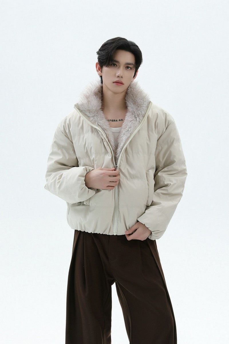 TURNTIDE( ターンタイド)の「Down Puffer Faux Fur PU Jacket(Jackets/Outerwear)」