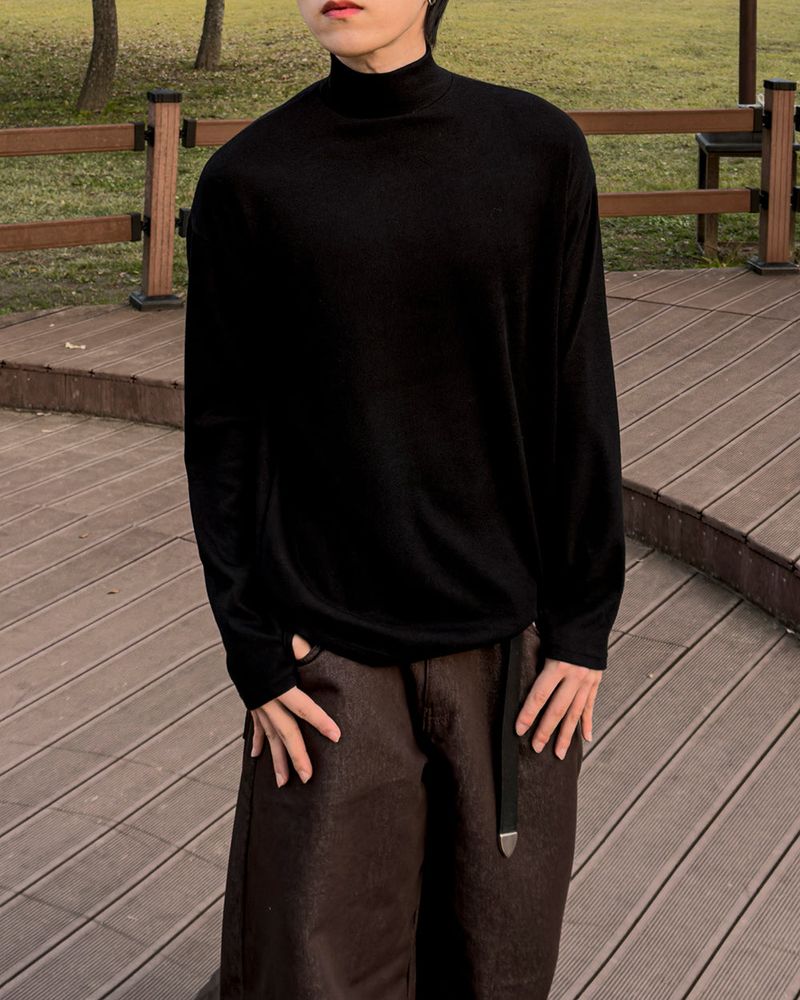 Shadow Fleece Warmer Half Neck T-Shirt