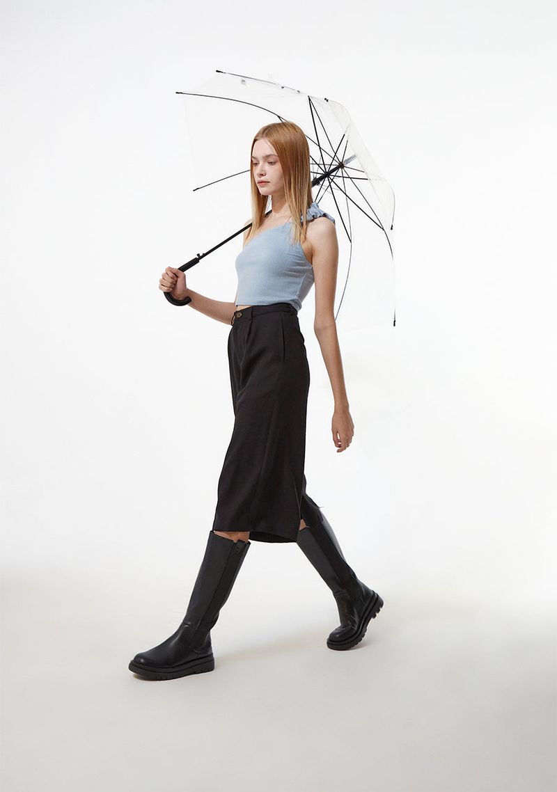 UNBALANCED WRINKLE TOP_SKY BLUE