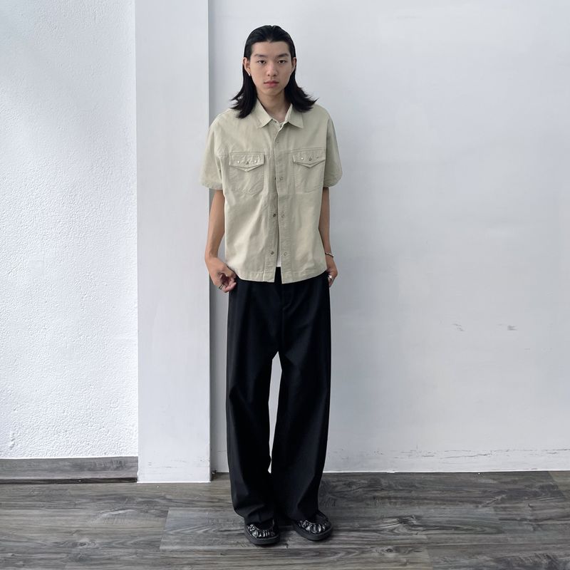 Light Sand Double Pocket Shirt
