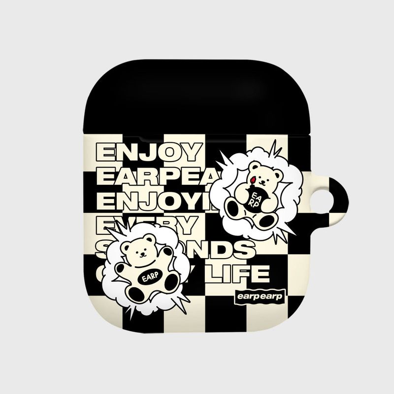 EARPEARP(アプアプ)の「CHECK BOARD BABA-BLACK(Hats)」
