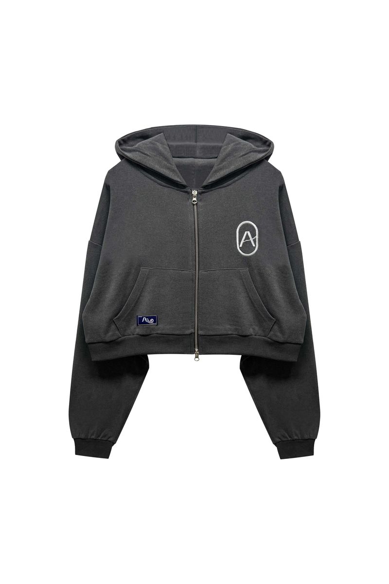 PITA HOOD ZIP-UP / CHARCOAL
