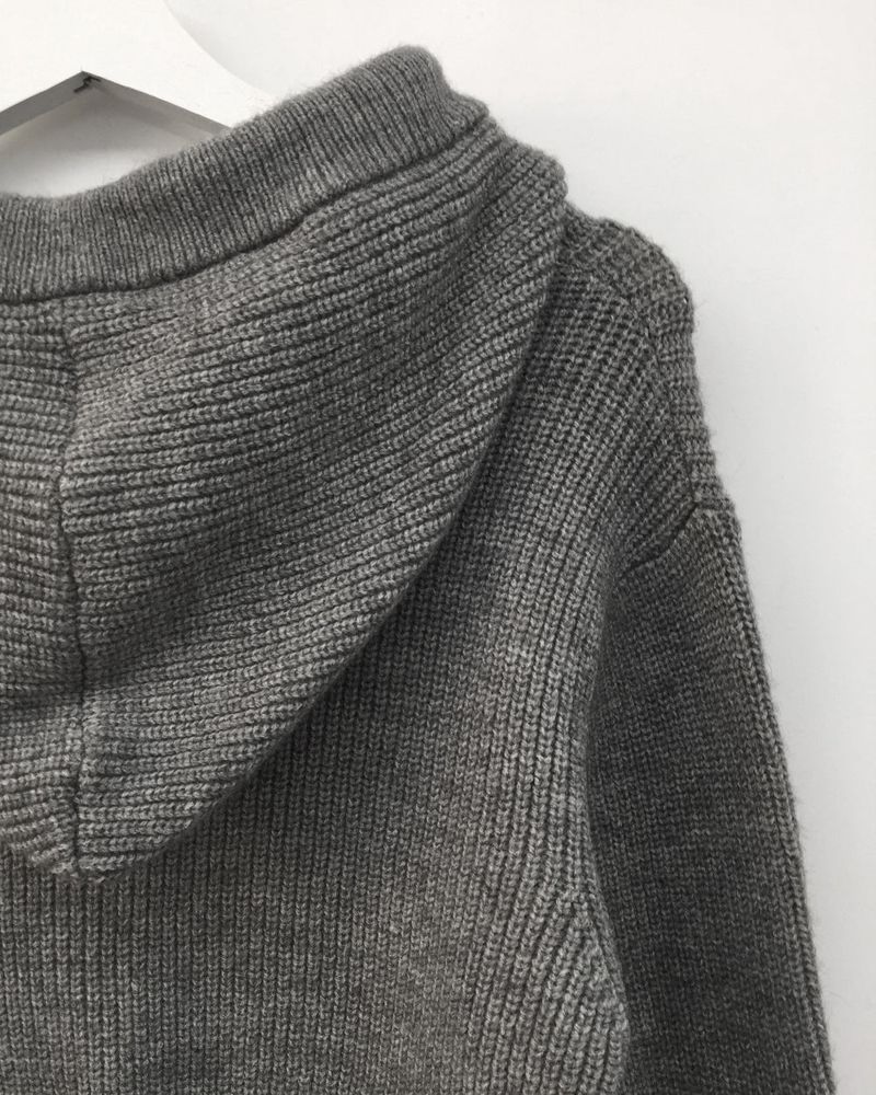 Knit Hoodie Zip-Up (3color)