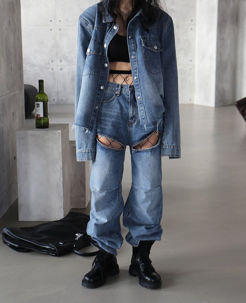 Bart Shirt Pad Jean Jacket