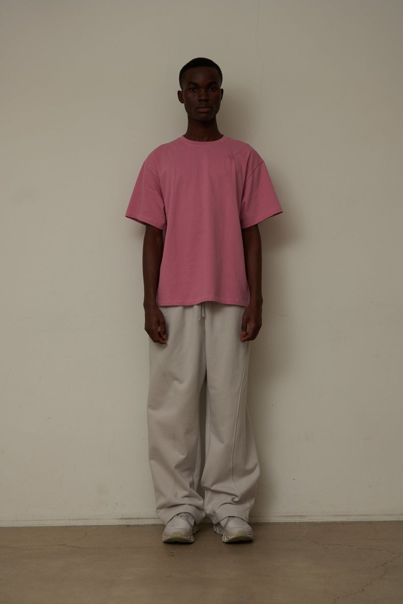 EEERRR letter graphic T-Shirt (Pink)