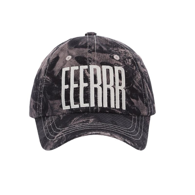 EEERRR Real tree camo pattern ball cap (Black)
