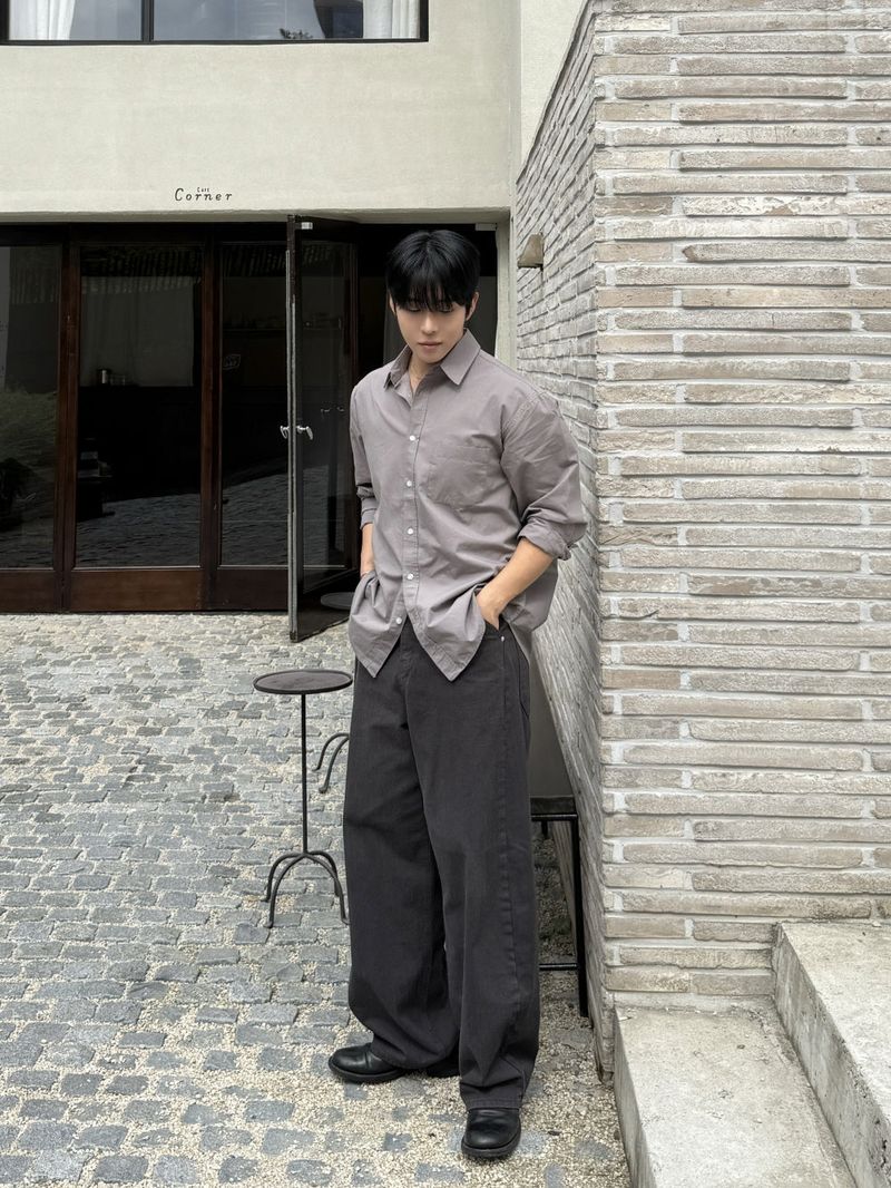 Bio cotton curved pants