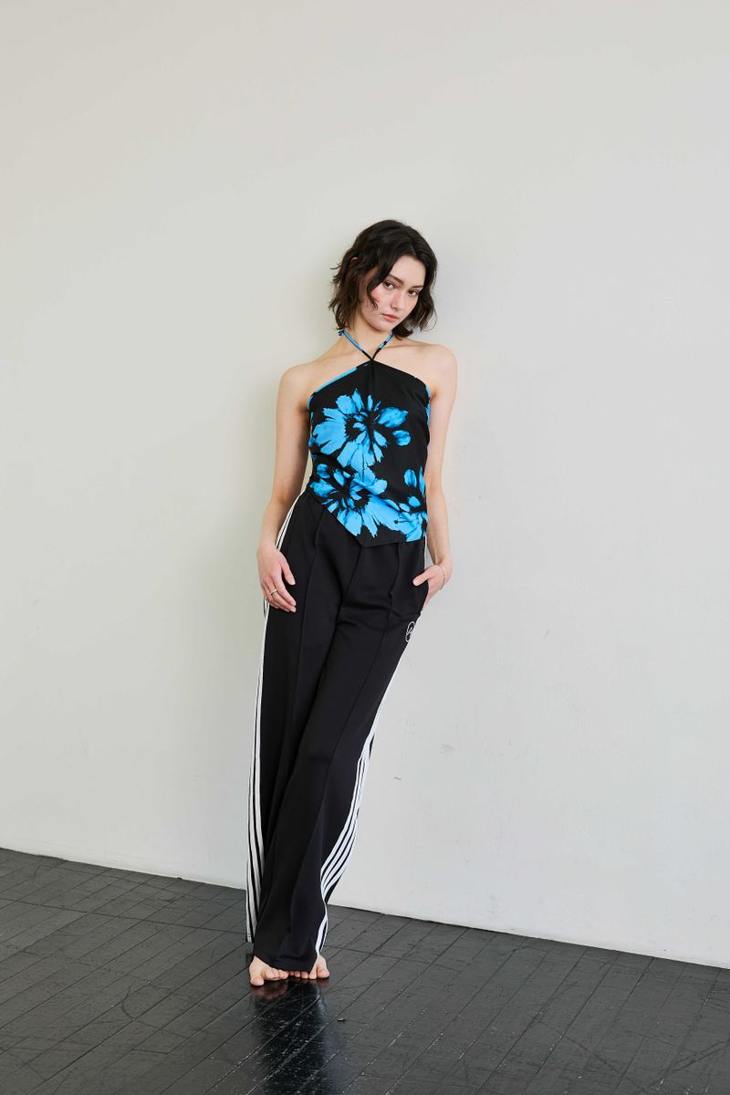  FLUTTER HALTERNECK / BLUE