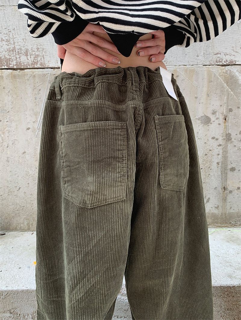 STOPPER WIDE CORDUROY PANTS (3COLOR)