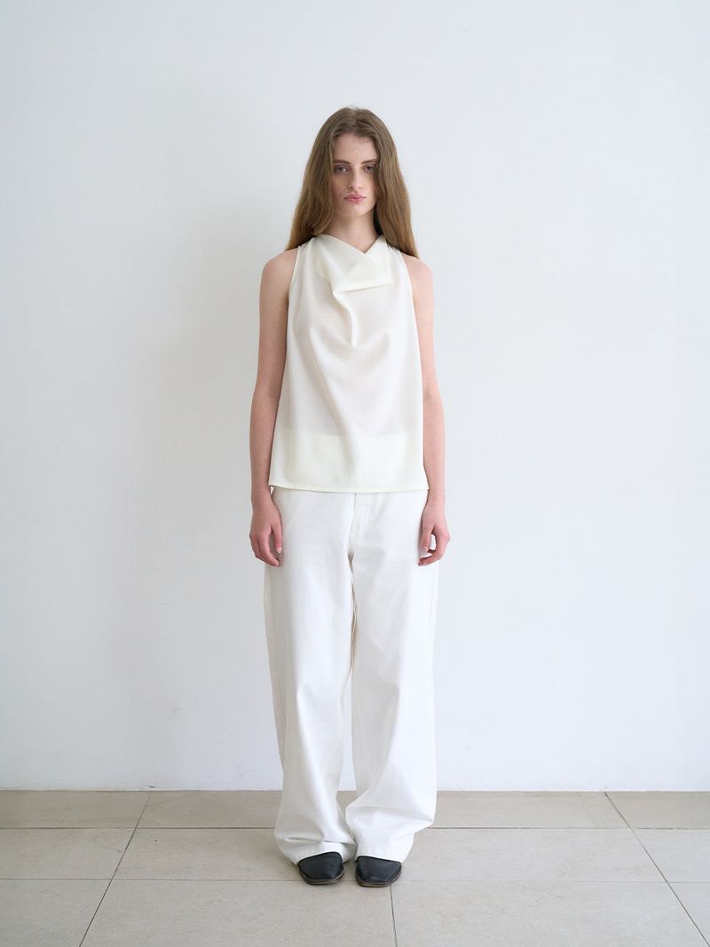 Hazel wide pants (Ivory)