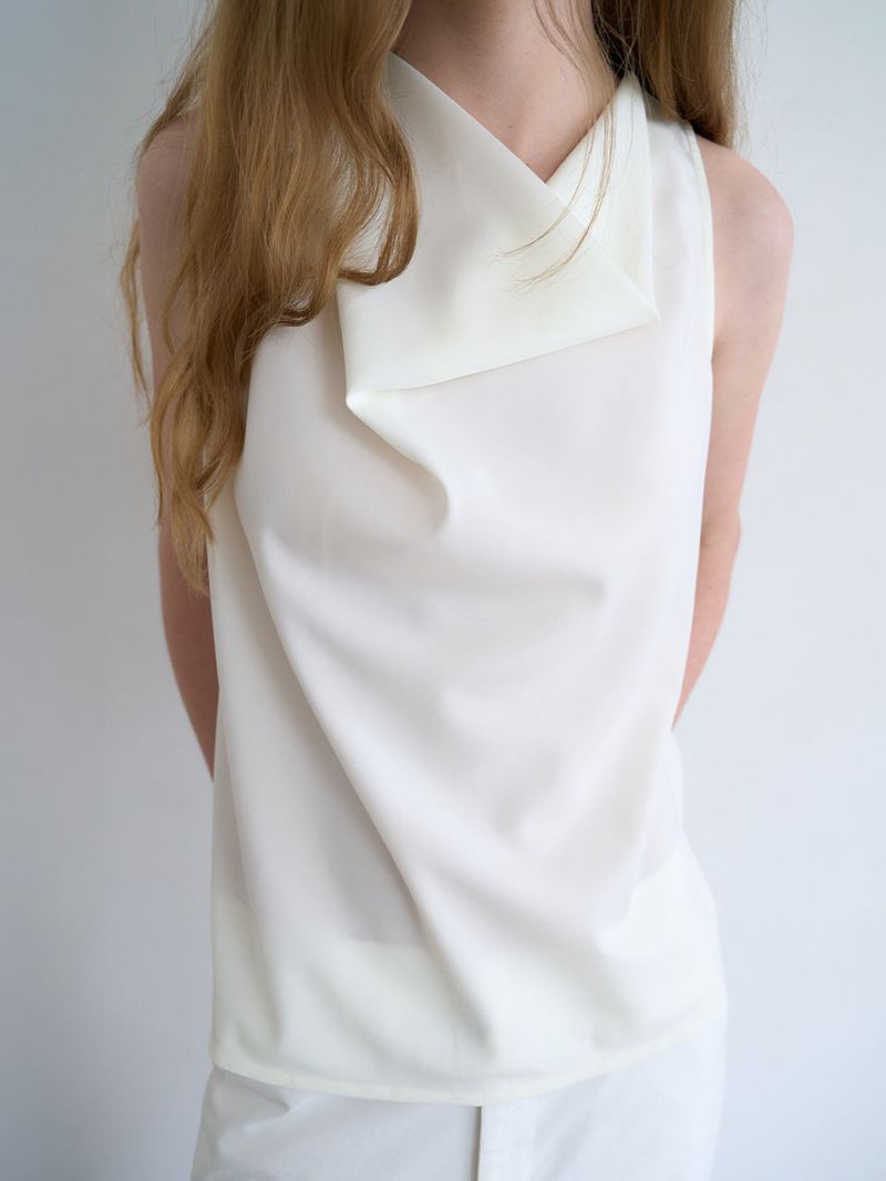 Celine cowl blouse (Cream)