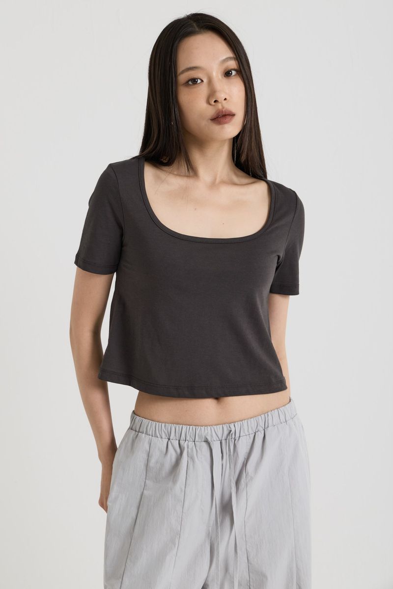 Reversible T-shirt, Charcoal