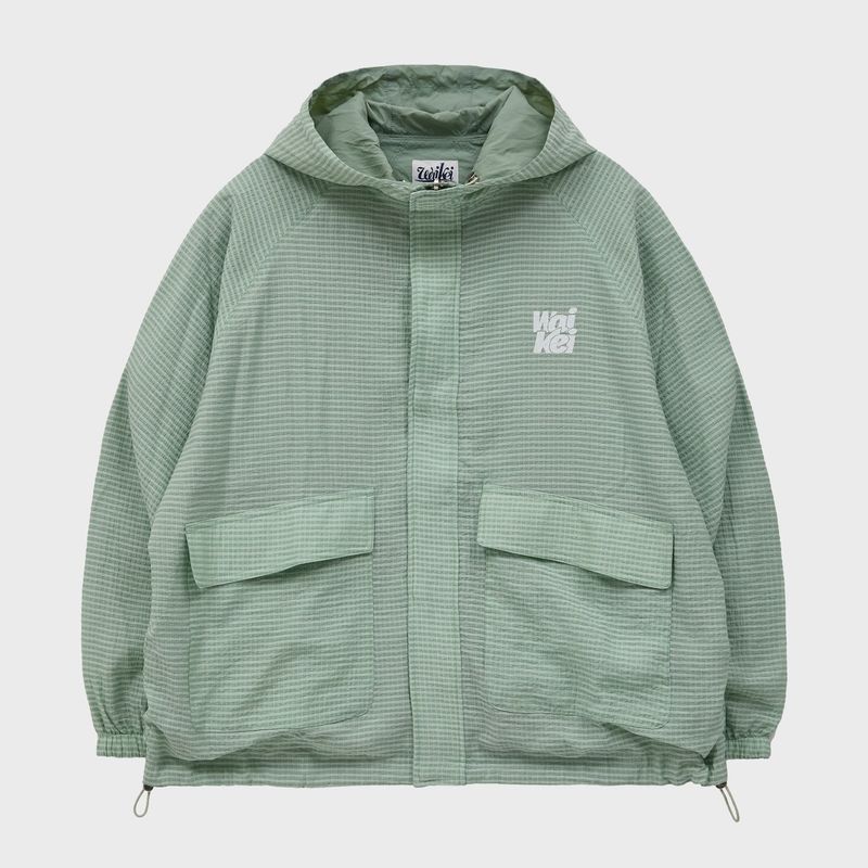 Reversible Check Windbreaker
