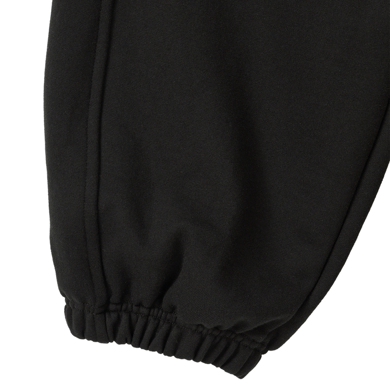 Soft Touch Washed Balloon Wide Sweatpants - BLACK