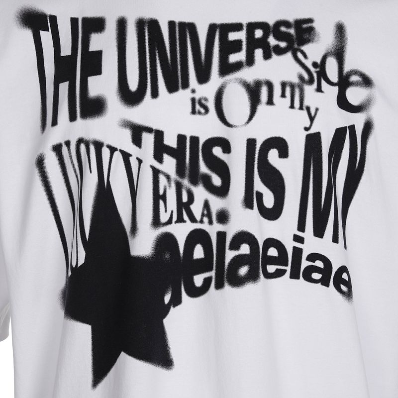 Unisex Oversized Graphic Tee – Lucky Era [WHITE]