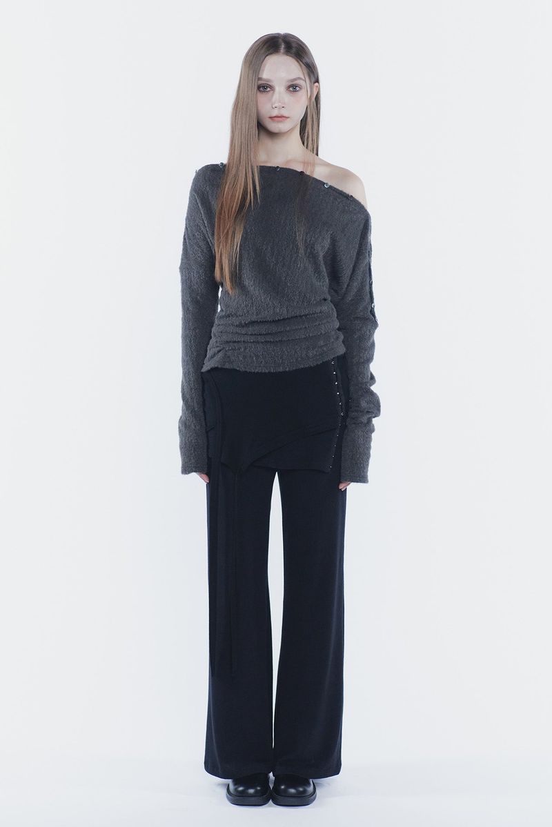 RUBY HOOK LAYERED PANTS black