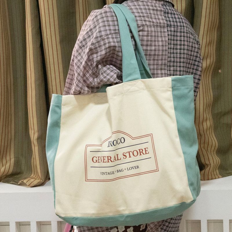 iroco general store eco bag_mint