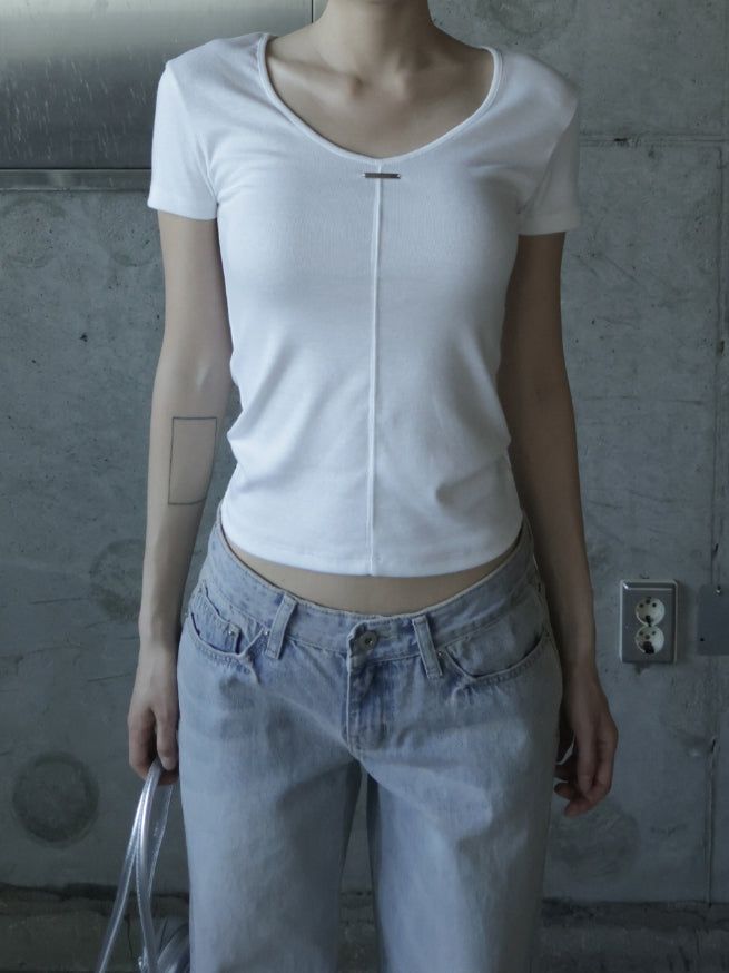 Rose Low Straight Denim