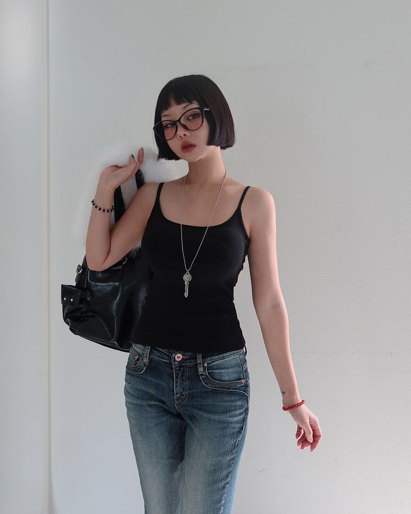 Delight-J（ディライトジェイ）の「F/W inner napping slim fit sleeveless shirt（Tops）」