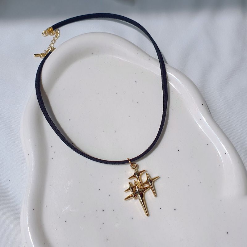 Sparkle Sparkle Choker Necklace - Gold Color