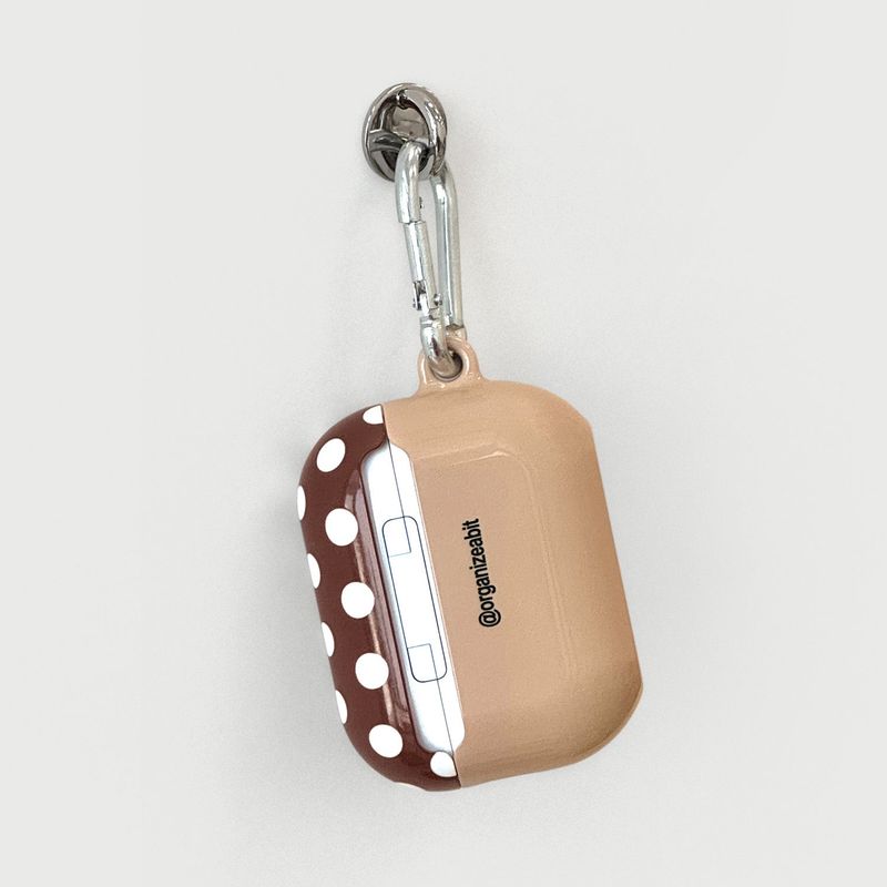 oab mushroom airpods case (brown)