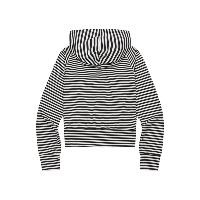 SAHARA LEOPARD CROSS STRIPE RAGLAN HOOD ZIP-UP (2Color)