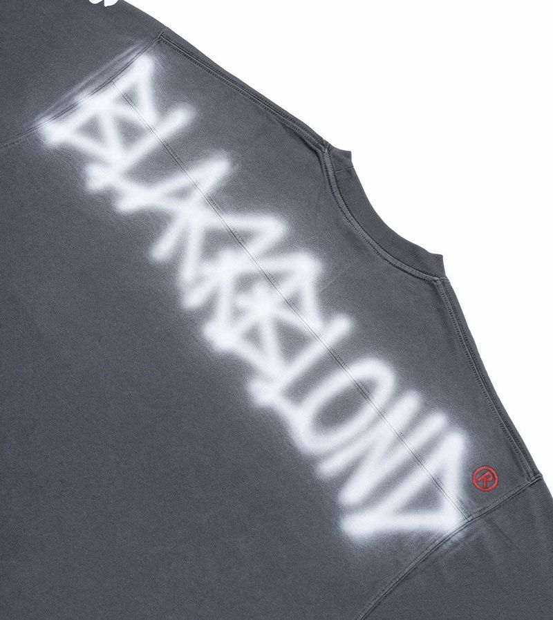 カオスワッペンピグメントロングTシャツ(チャコール)
