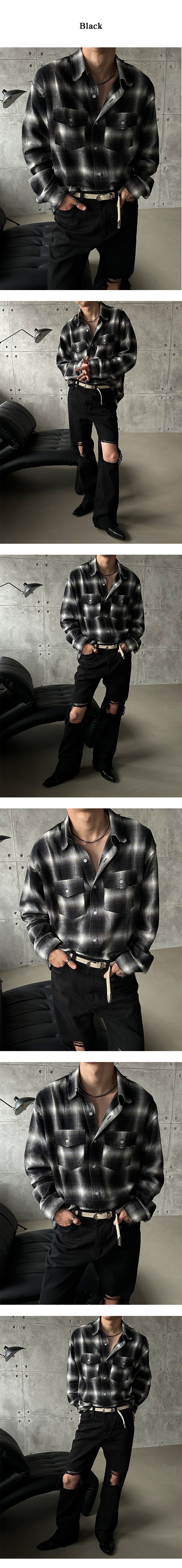 [F/W] Cutting check two pocket shirts (3color)