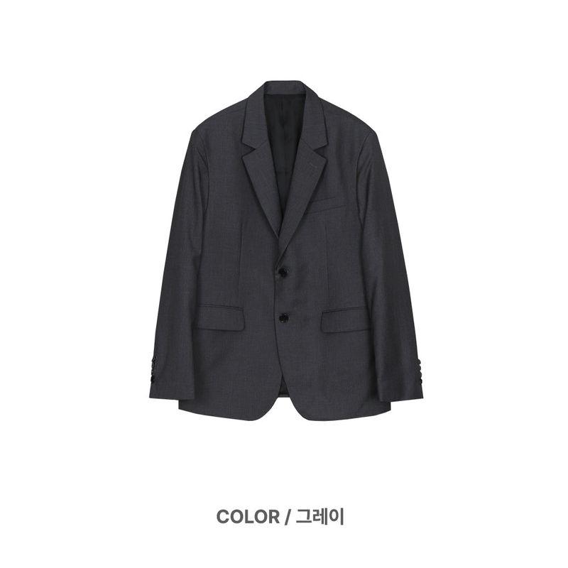 Striped Single Jacket 2COLOR