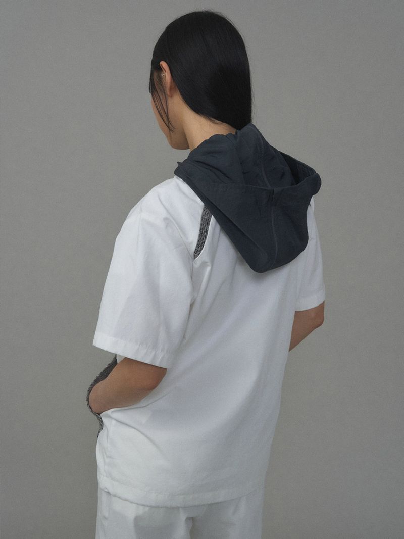  2WAY 01 REVERSIBLE HOOD JAKET WHITE