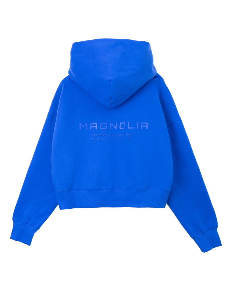 エンボスクロップドフーディー/Emboss Cropped Hoodie-BLACK