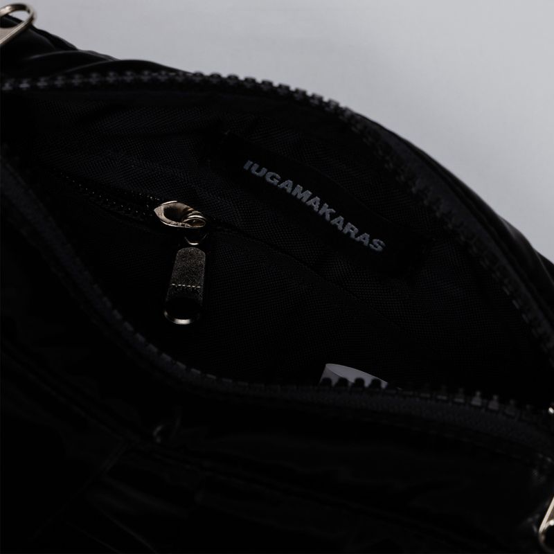 Knotted Micro Padding Bag (Glossy-Black)