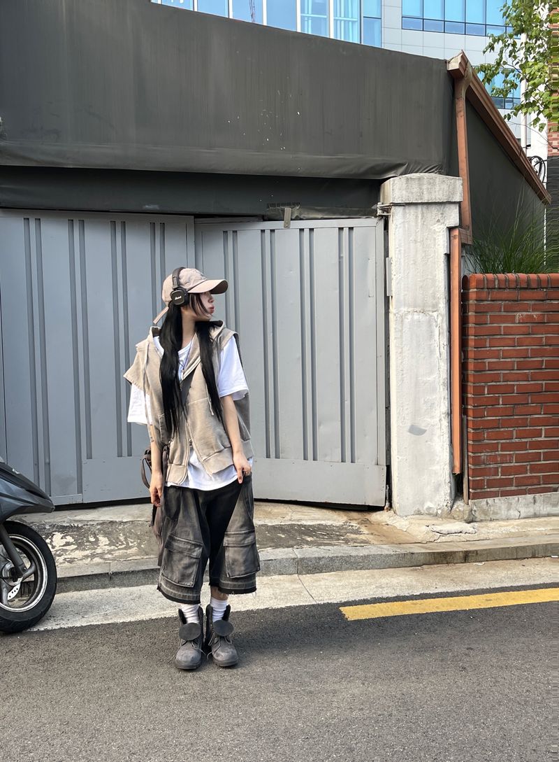 Origin Vintage Cargo Denim Bermuda Pants
