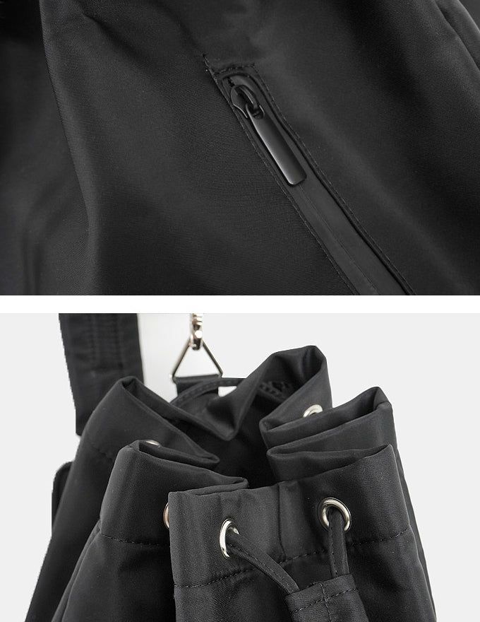 Mini Pouch String Bucket Bag