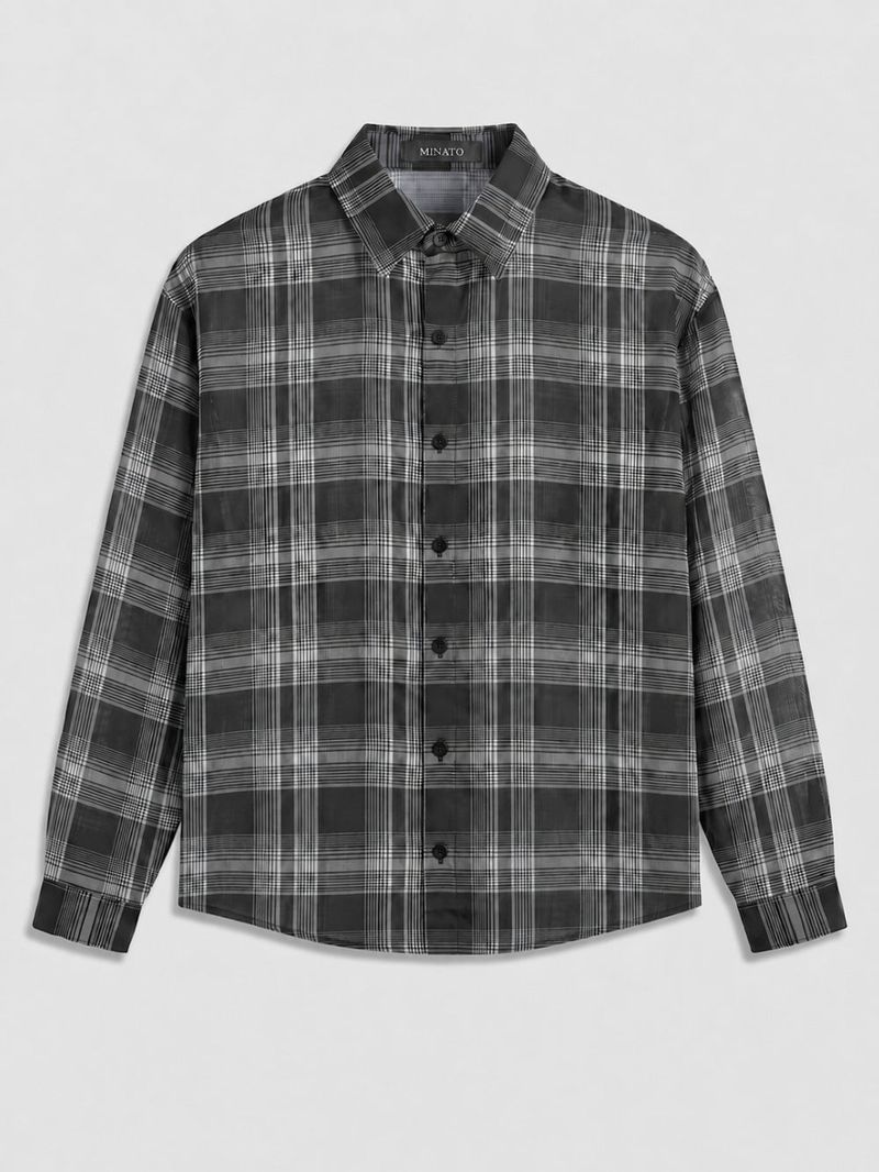 Er See-Through Summer Check Shirt