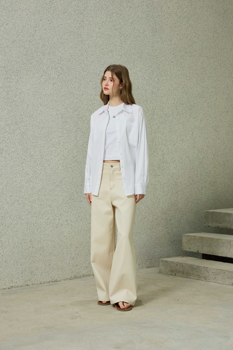 NOAH WIDE PANTS / BEIGE