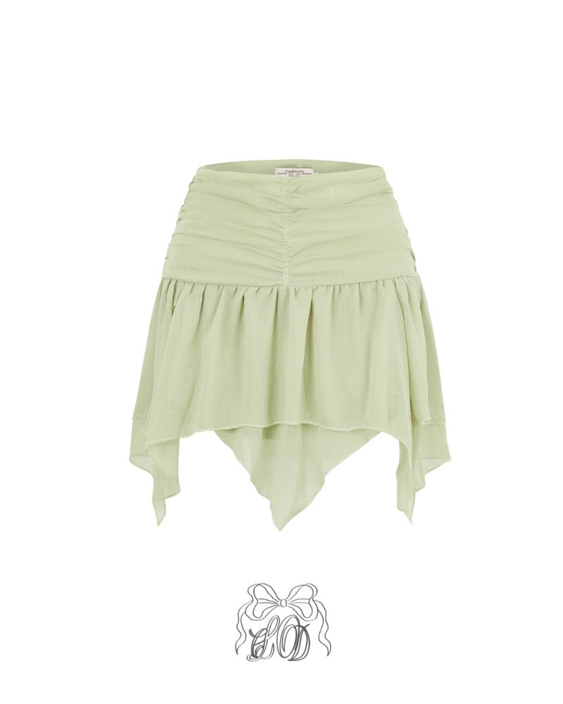 [♡MADE♡ / new] lavendia blur shirring SK