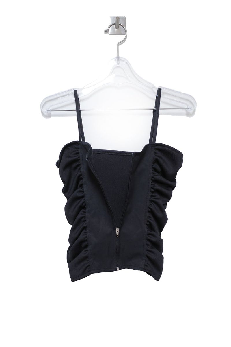 Shirring Corset Sleeveless Top (2 colors)