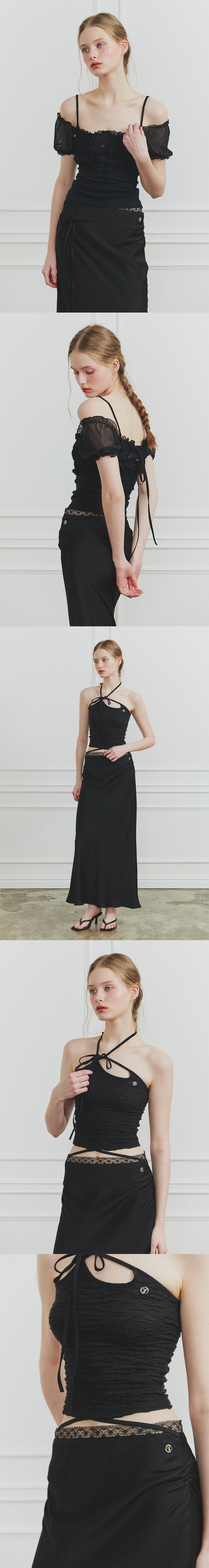 JADE LONG SKIRT black